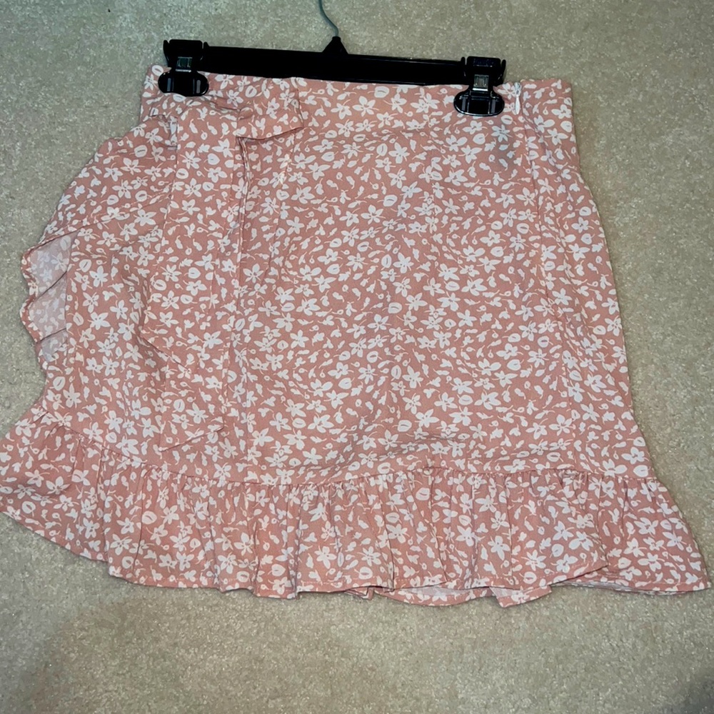 flowy pink skirt